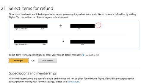 united airlines official site refund